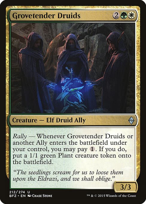Grovetender Druids 2015 Magic: The Gathering Battle for Zendikar