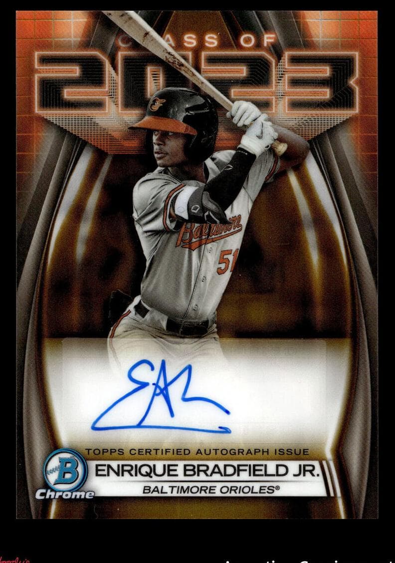 Enrique Bradfield Jr. 2023 bowman Bowman Draft