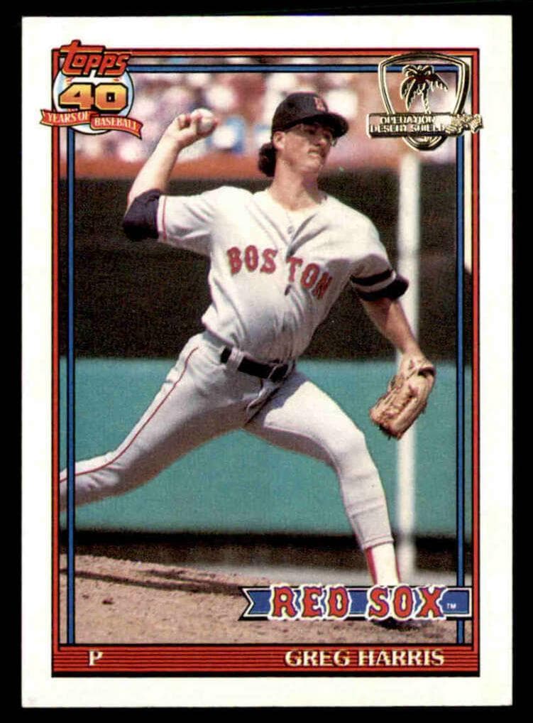 Greg Harris 1991 topps O-Pee-Chee