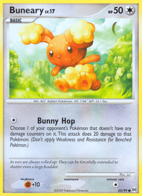 Buneary 2009 Pokemon Arceus Reverse Holo