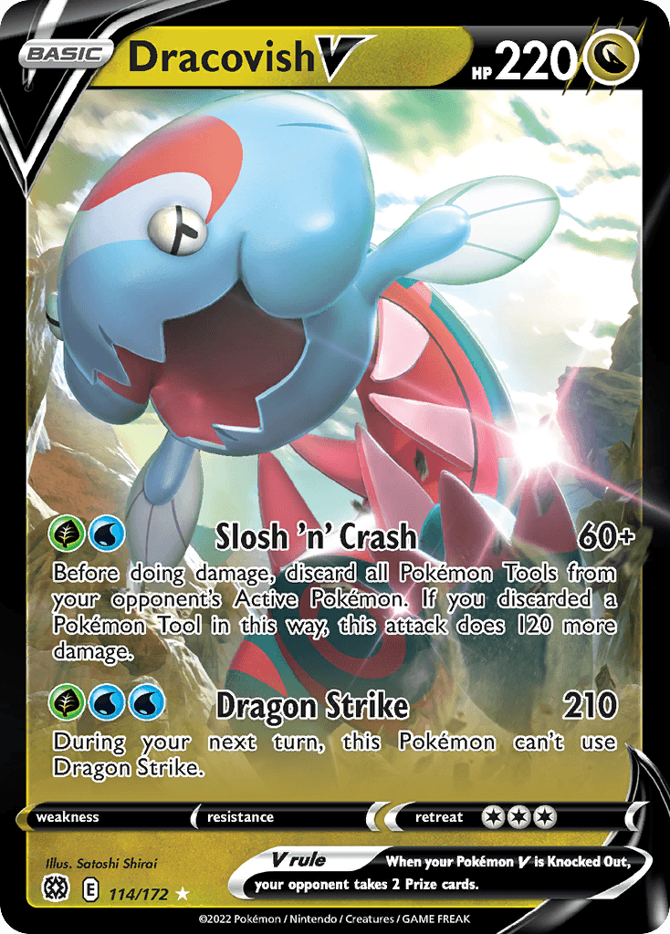 Dracovish V 2022 Pokemon Brilliant Stars