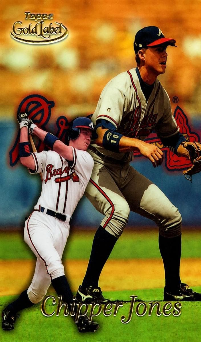 Chipper Jones 1999 topps Topps Gold Label