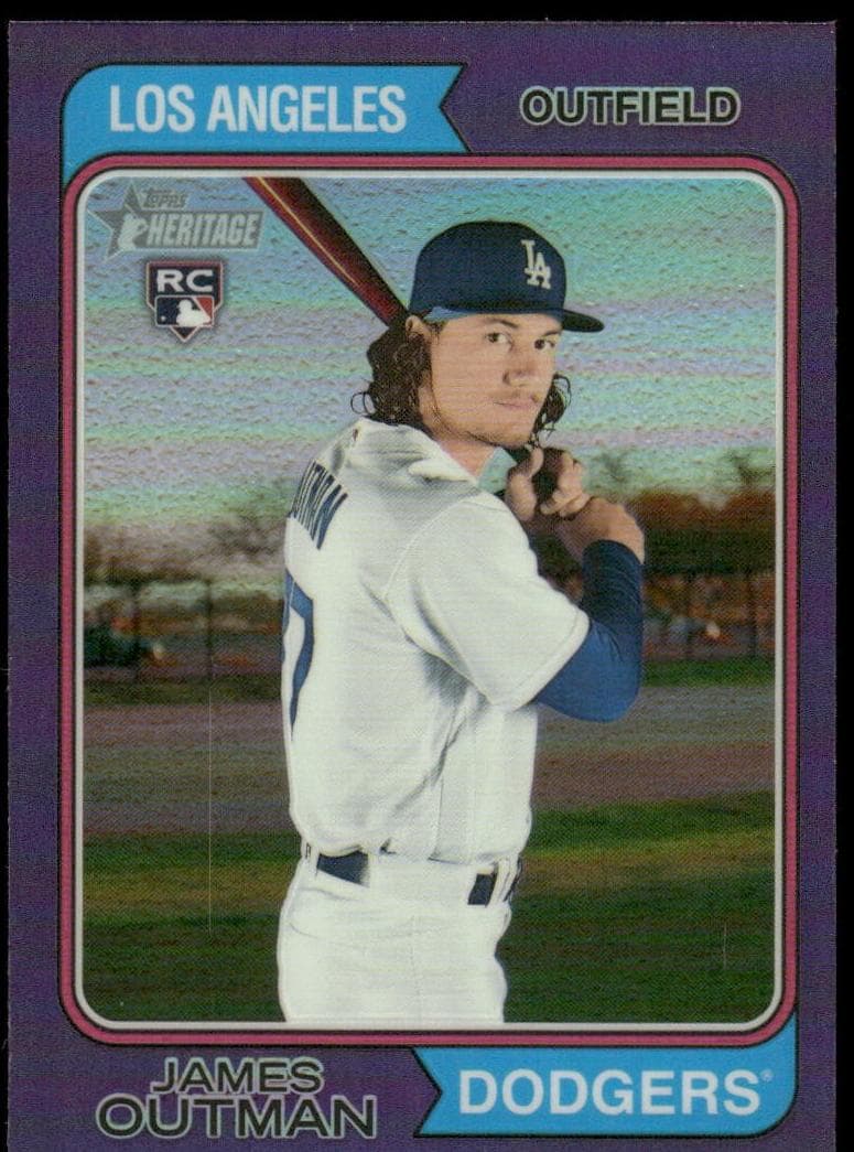 James Outman 2023 topps Topps Heritage