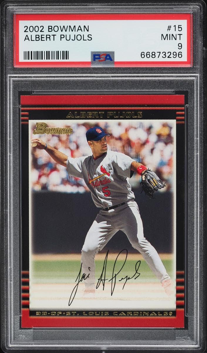 Albert Pujols 2002 bowman Bowman