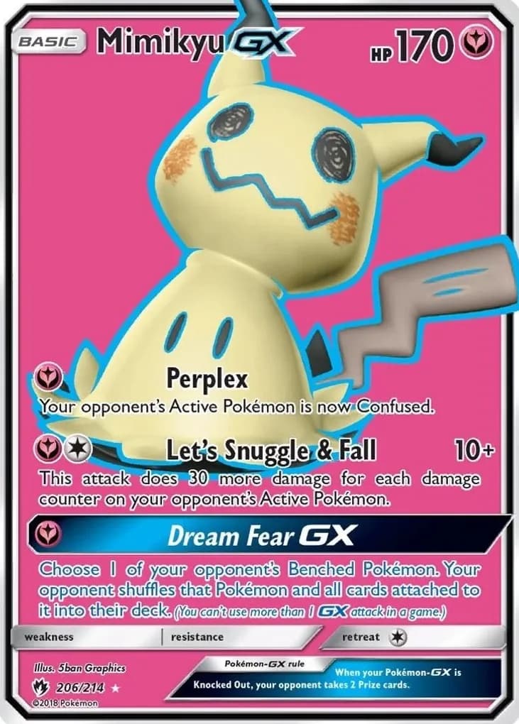 Mimikyu-GX trading card