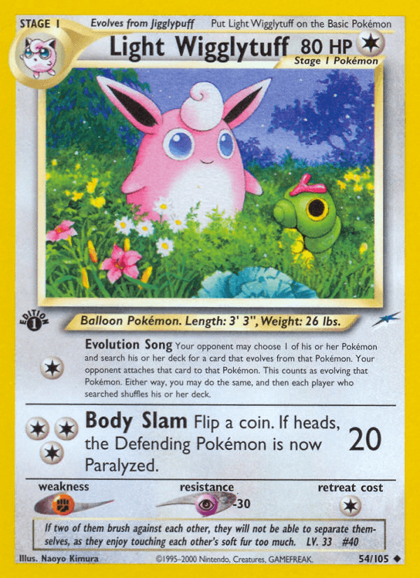 Light Wigglytuff 2002 Pokemon Neo Destiny