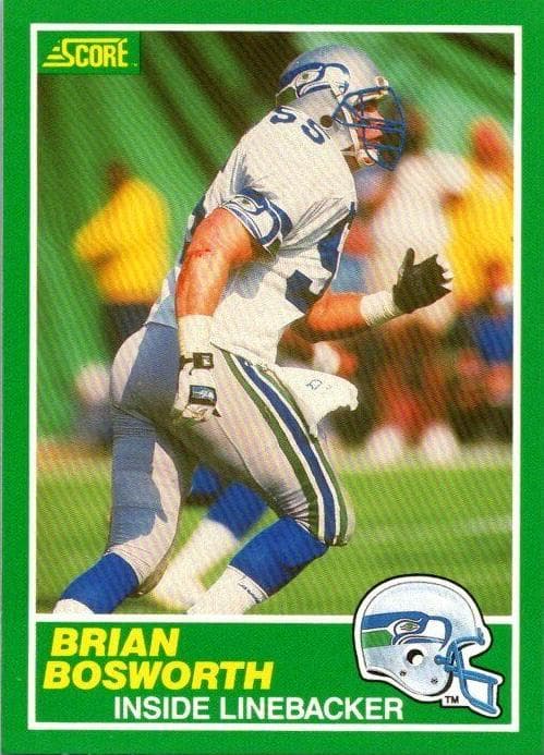 Brian Bosworth 1989 panini Score