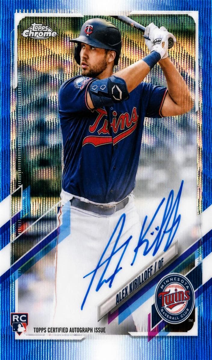 Alex Kirilloff 2021 topps Topps Chrome