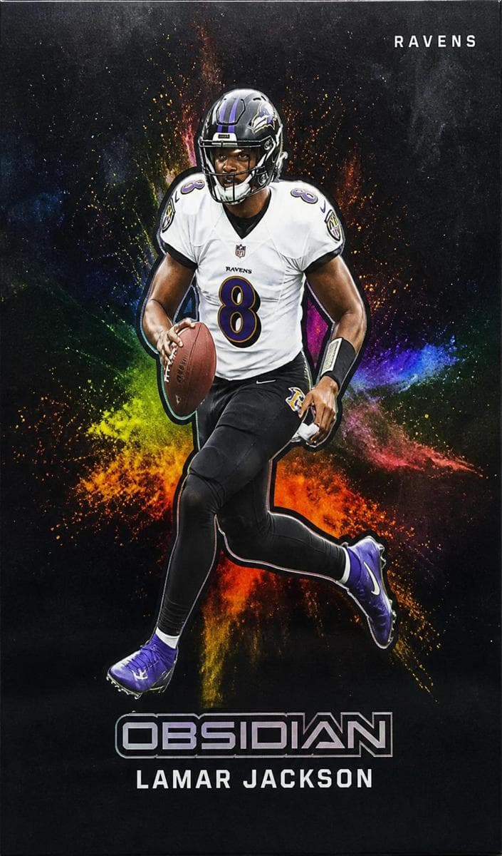 Lamar Jackson 2023 panini Prizm Color Blast