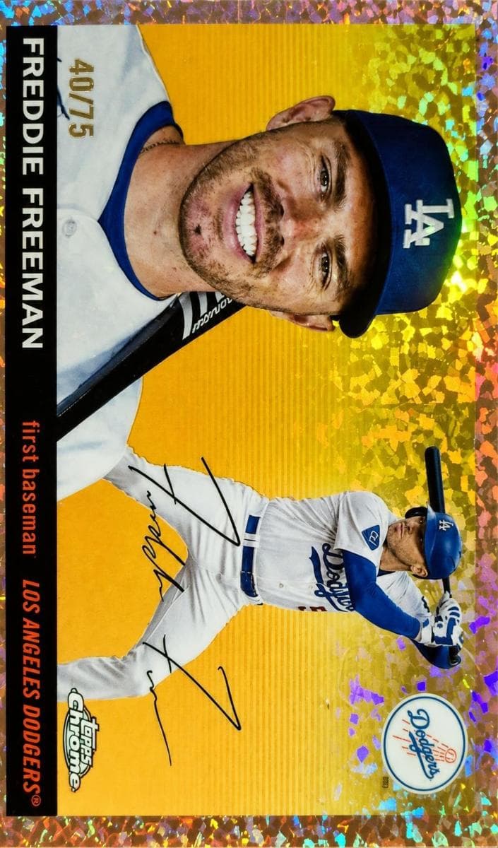 Freddie Freeman 2025 topps Topps Chrome Platinum