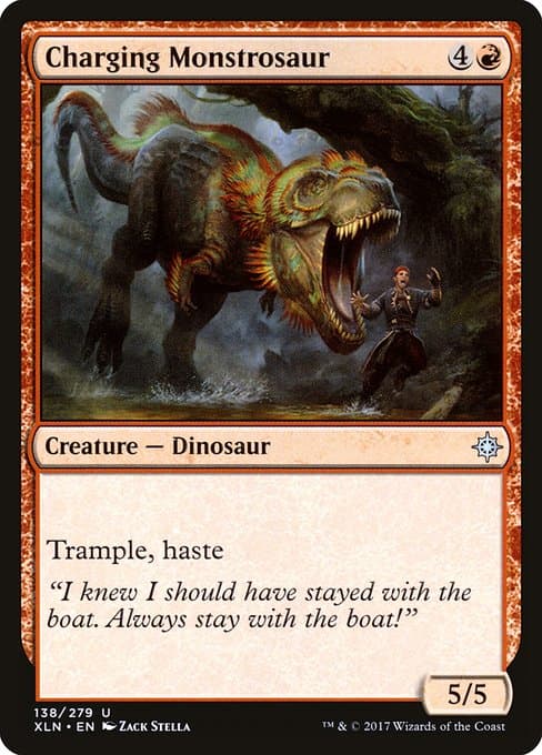 Charging Monstrosaur 2017 Magic: The Gathering Ixalan