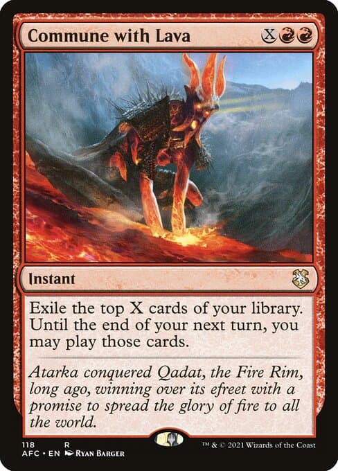 Commune with Lava 2020 Magic: The Gathering Commander 2020