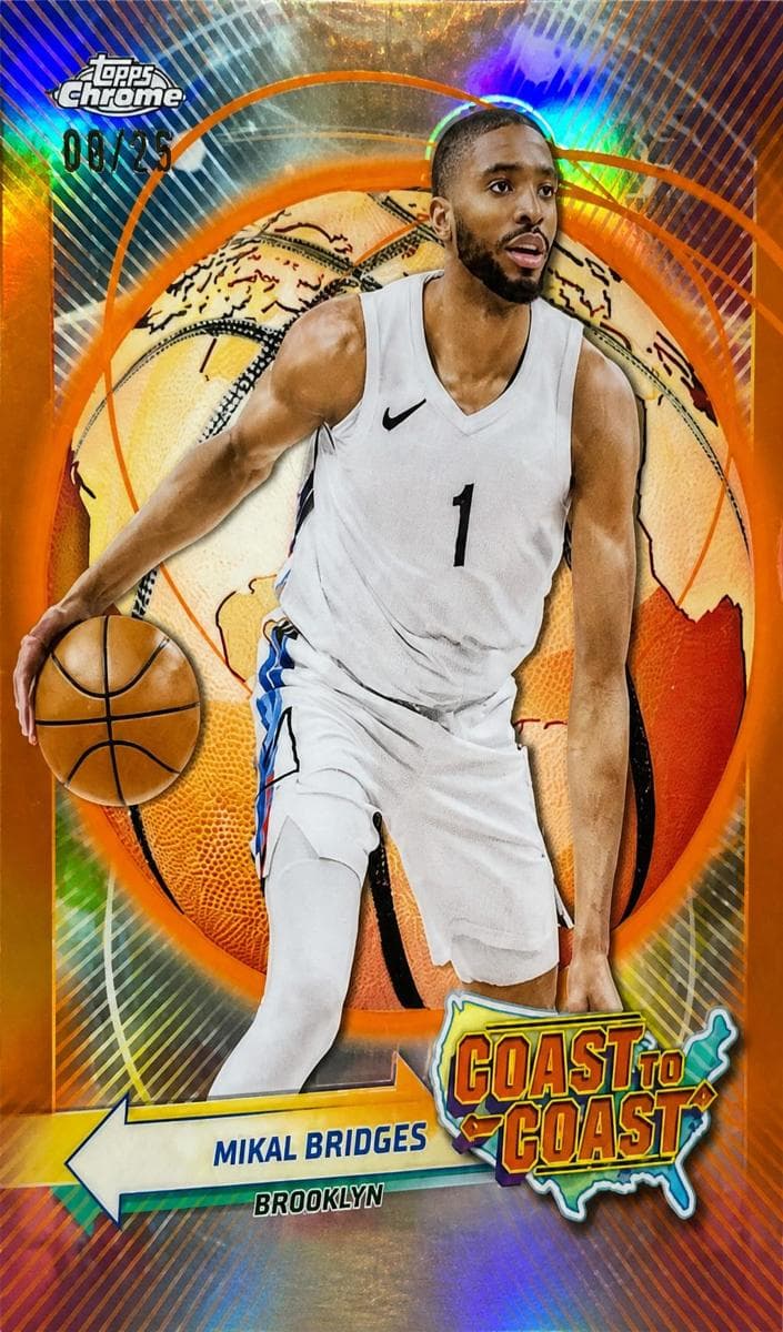 Mikal Bridges 2023 topps Topps Chrome
