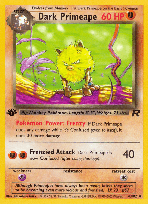 Dark Primeape 1997 Pokemon
