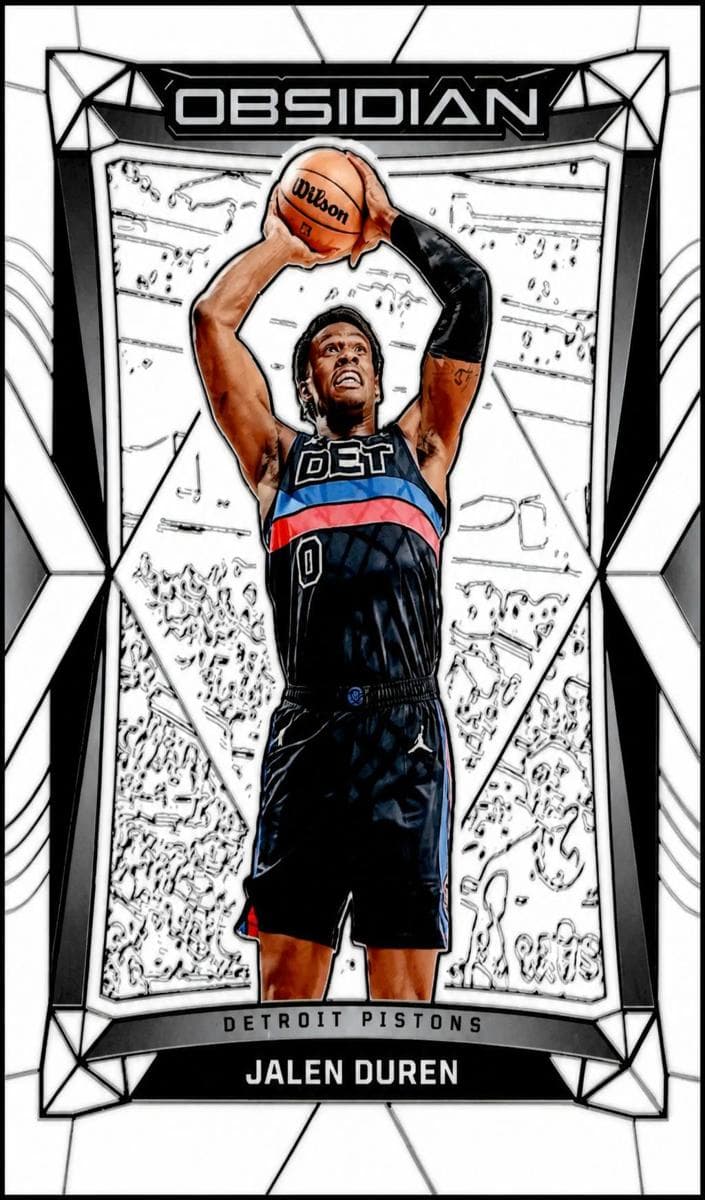 Jalen Duren 2023 panini Panini Obsidian