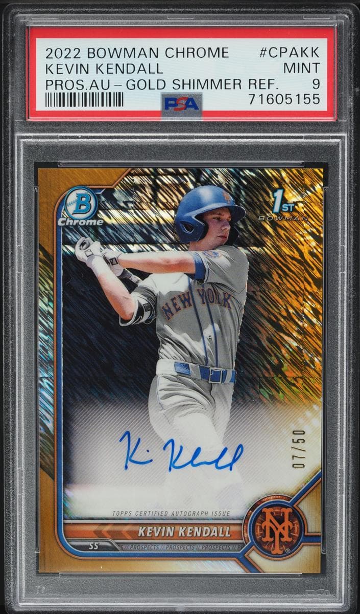 Kevin Kendall 2022 bowman Bowman Chrome