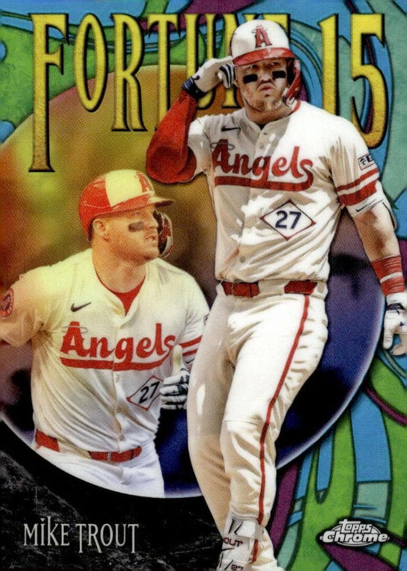 Mike Trout 2025 topps Topps Chrome Update