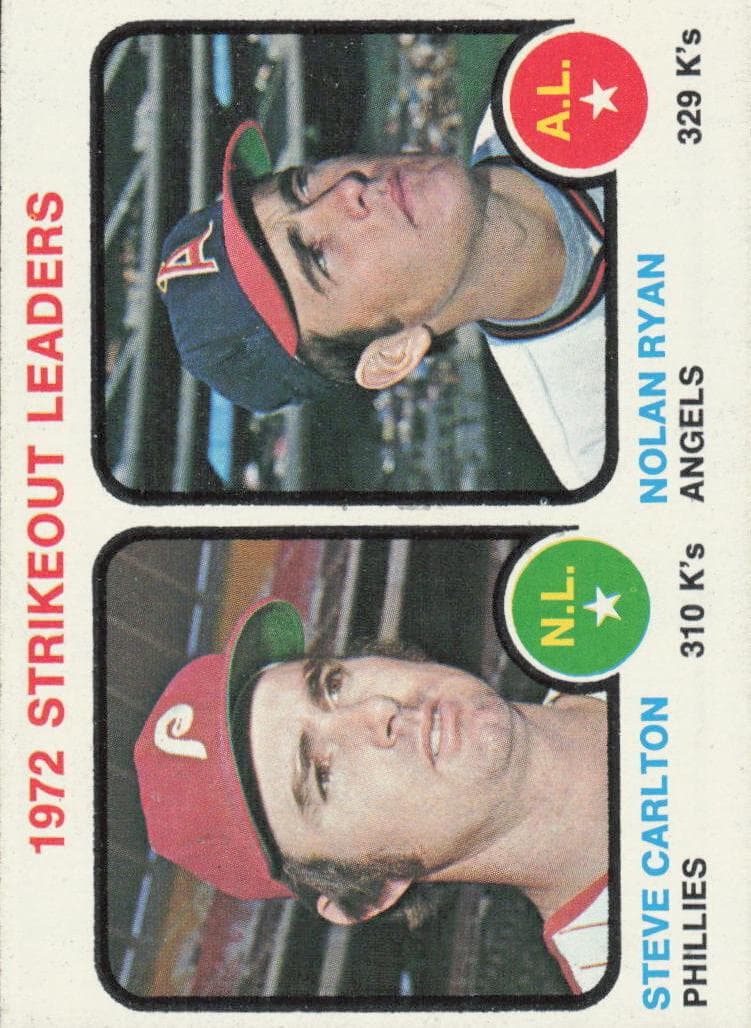1972 Strikeout Leaders (Steve Carlton / Nolan Ryan) #67