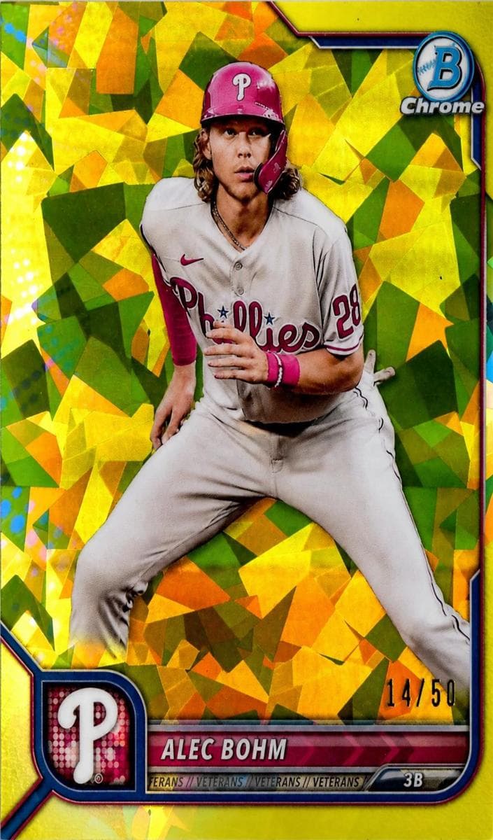 Alec Bohm 2022 bowman Bowman Chrome Sapphire Edition