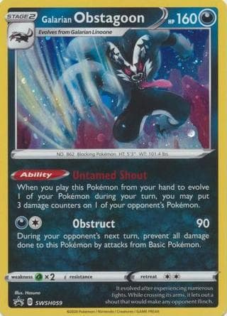 Galarian Obstagoon #swsh059