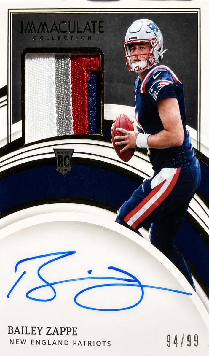 Bailey Zappe 2022 panini