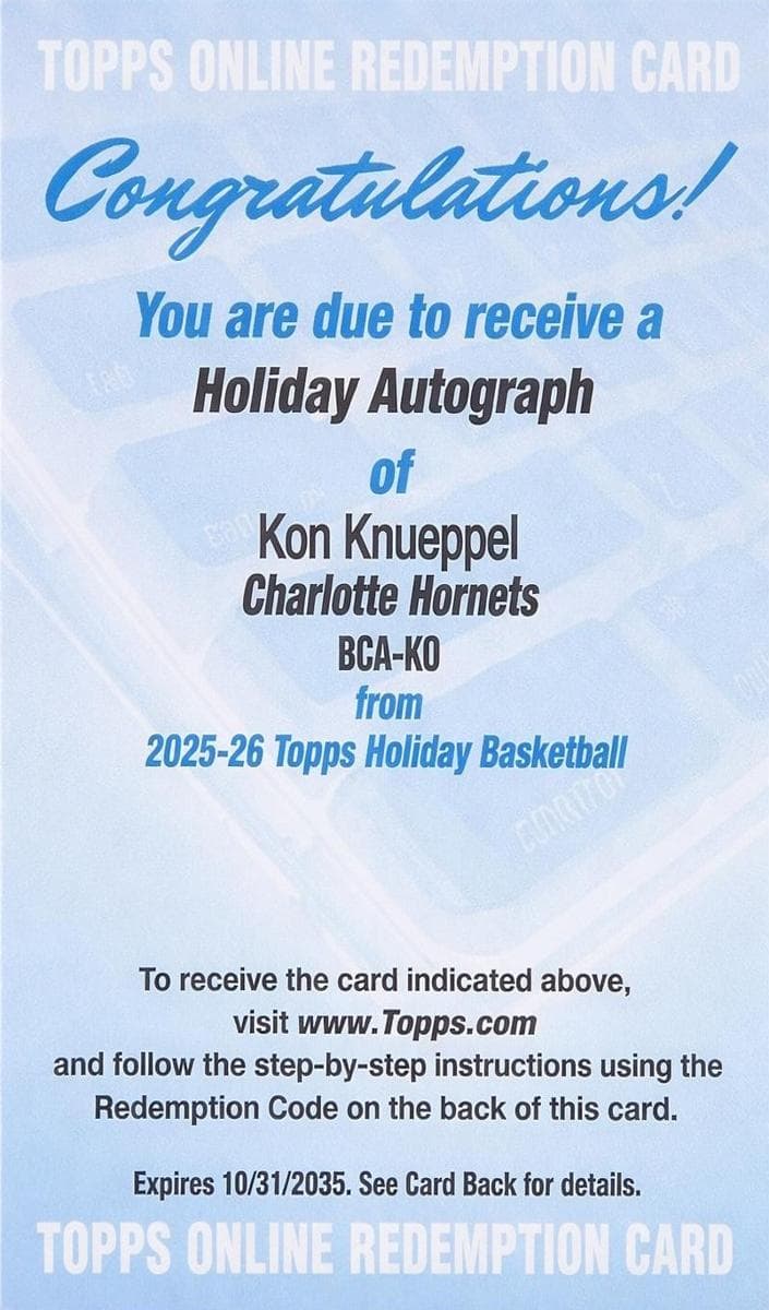 Kon Knueppel #BCA-KO
