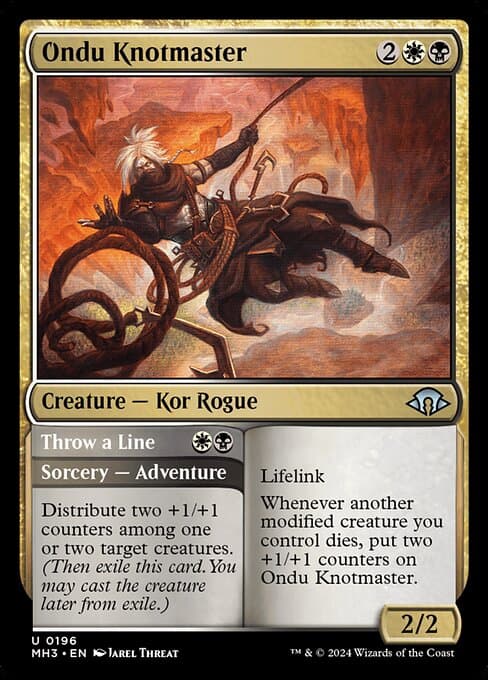 Ondu Knotmaster // Throw a Line 2024 Magic: The Gathering Modern Horizons 3