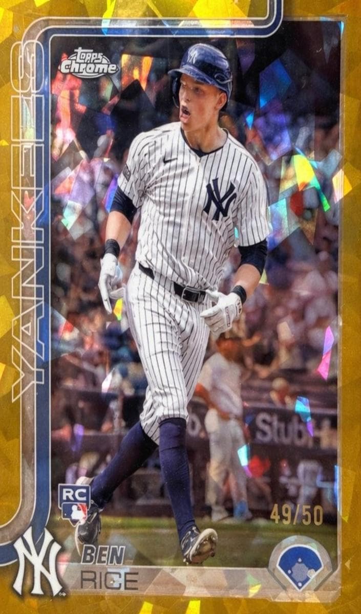 Ben Rice 2025 topps Topps Chrome Sapphire