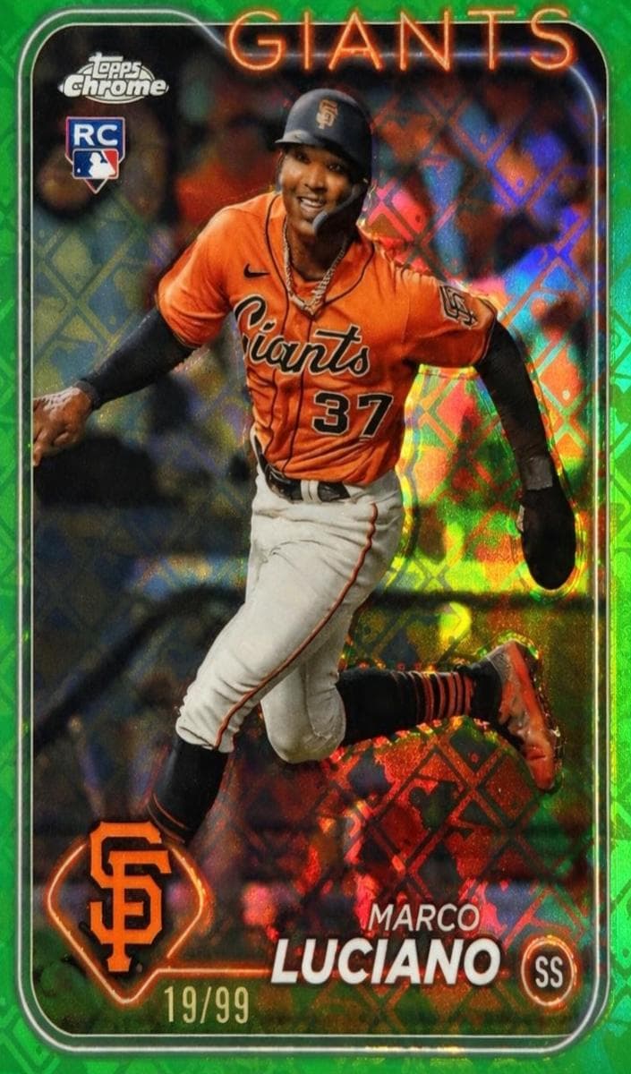 Marco Luciano 2024 topps Topps Chrome Logofractor Edition
