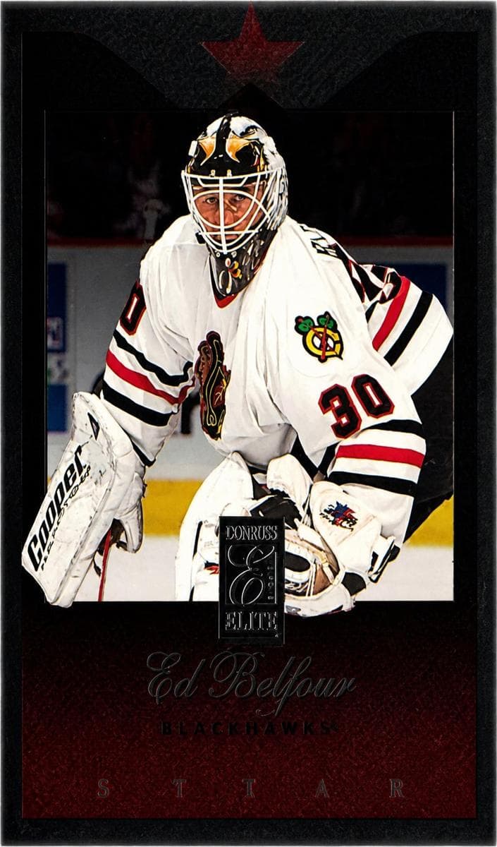 Ed Belfour 1995 panini Donruss Elite