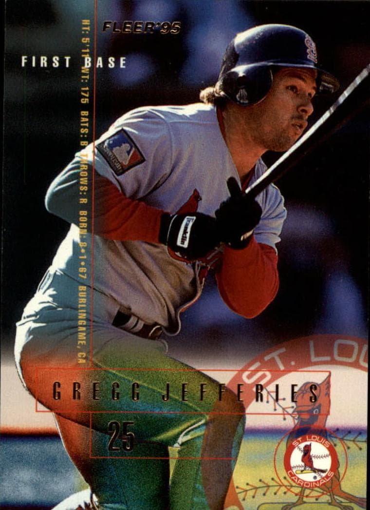Gregg Jefferies 1995 fleer Fleer