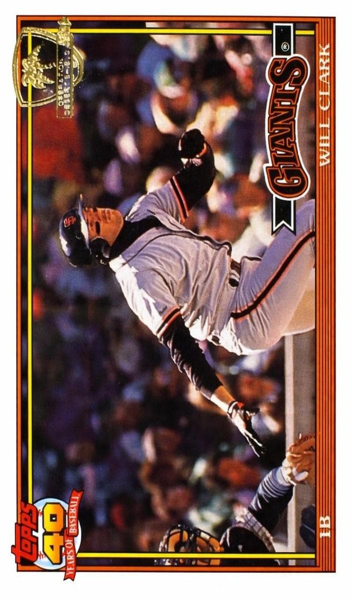 Will Clark 1991 topps Topps