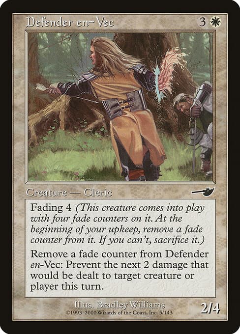 Defender en-Vec 2000 Magic: The Gathering Nemesis Foil