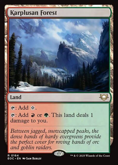 Karplusan Forest 2025 Magic: The Gathering Aetherdrift Commander