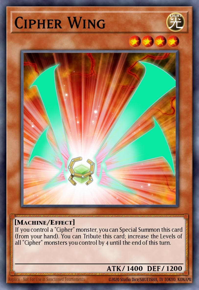 Cipher Wing 2016 Yu-Gi-Oh! Dragons of Legend Unleashed