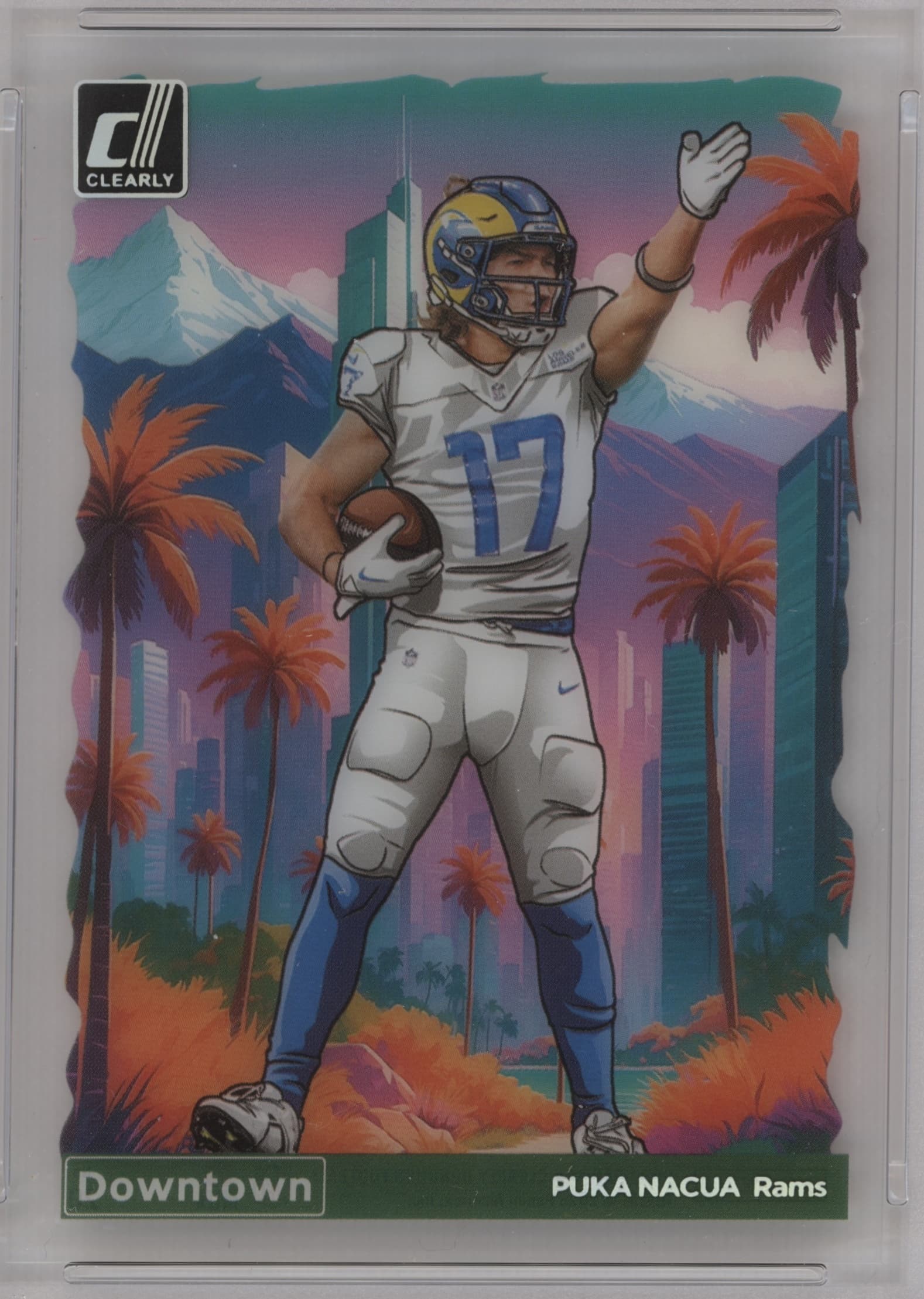 Puka Nacua 2024 panini Clearly Donruss