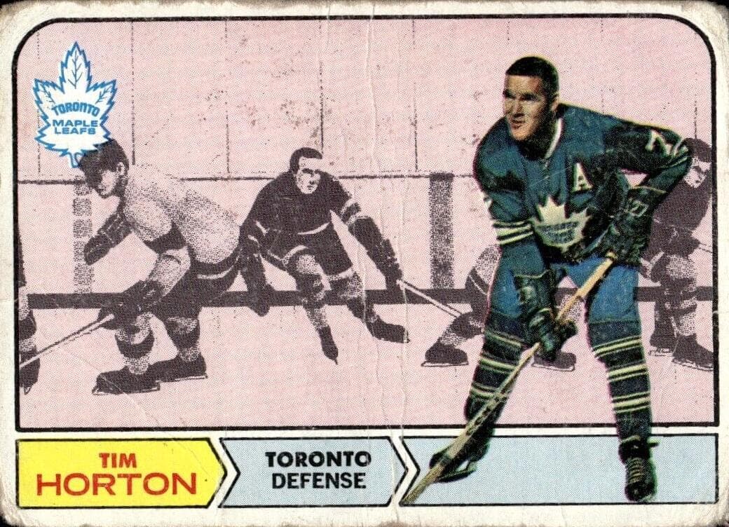 Tim Horton 1968 topps O-Pee-Chee