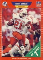 Barry Sanders trading card