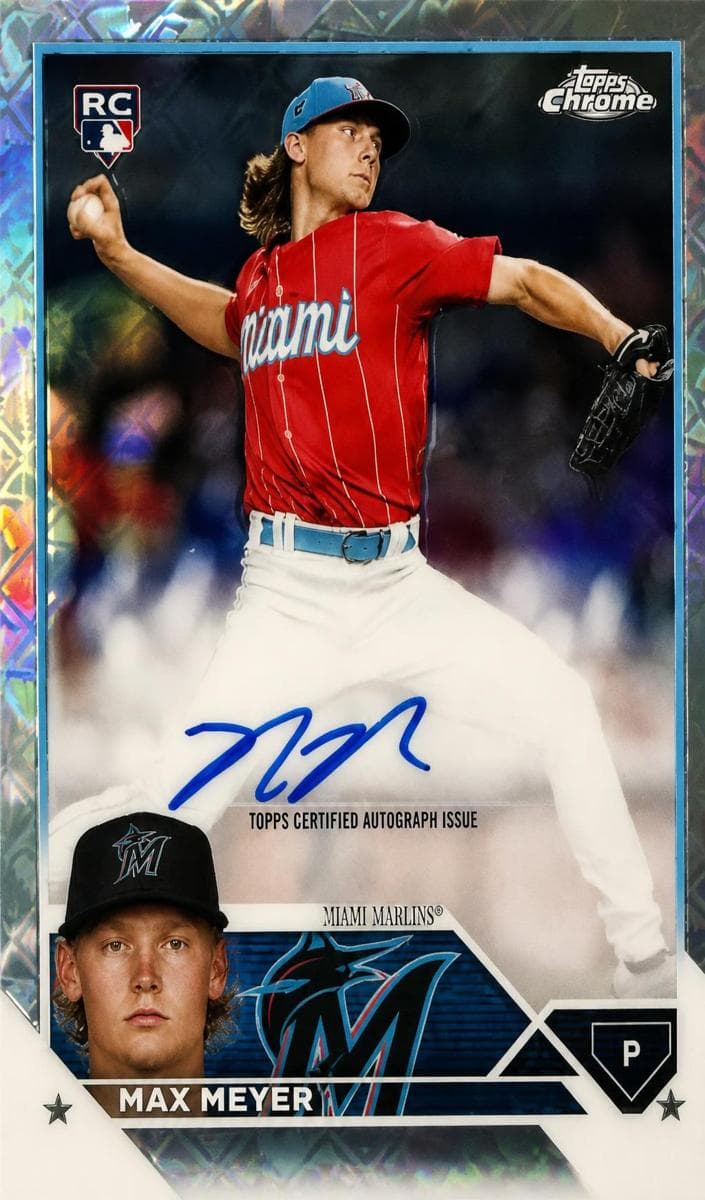 Max Meyer 2023 topps Topps Chrome Logofractor Edition