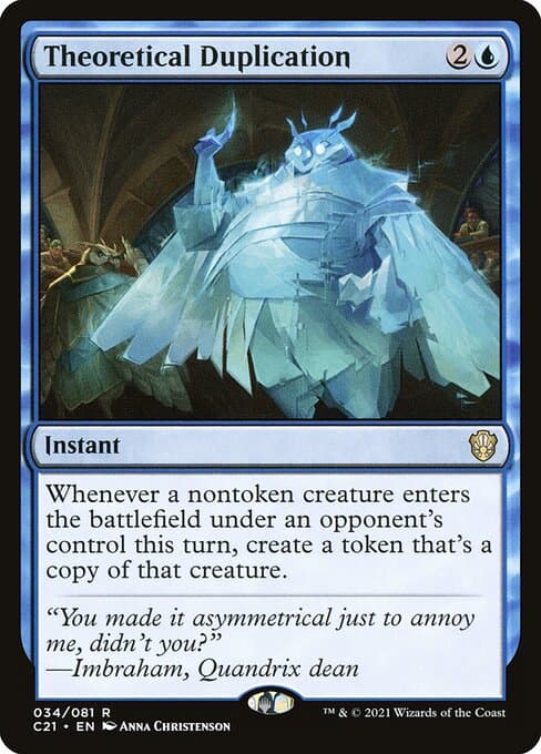 Theoretical Duplication 2023 Magic: The Gathering Wilds of Eldraine Commander
