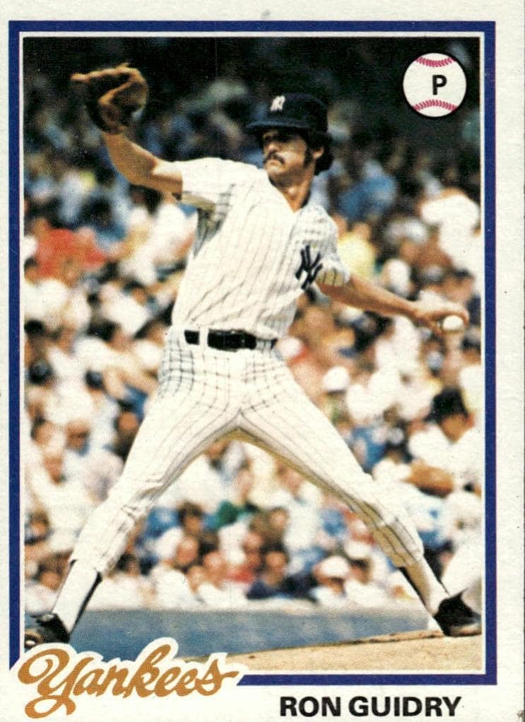 Ron Guidry 1978 topps Topps