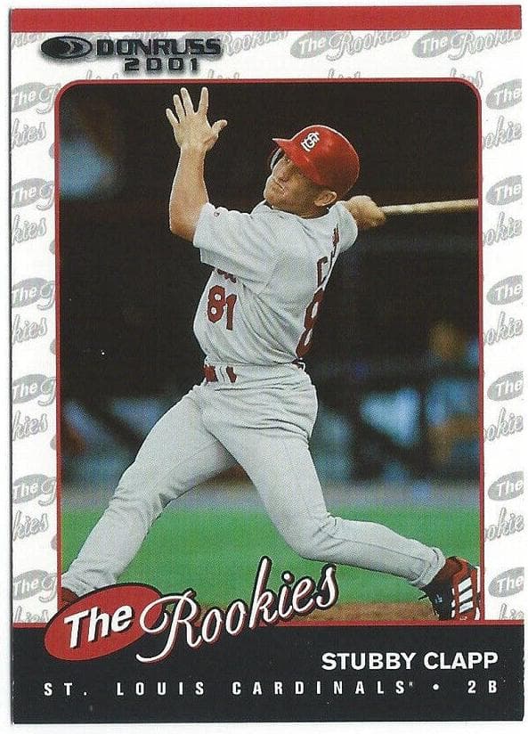 Stubby Clapp 2001 panini Donruss The Rookies