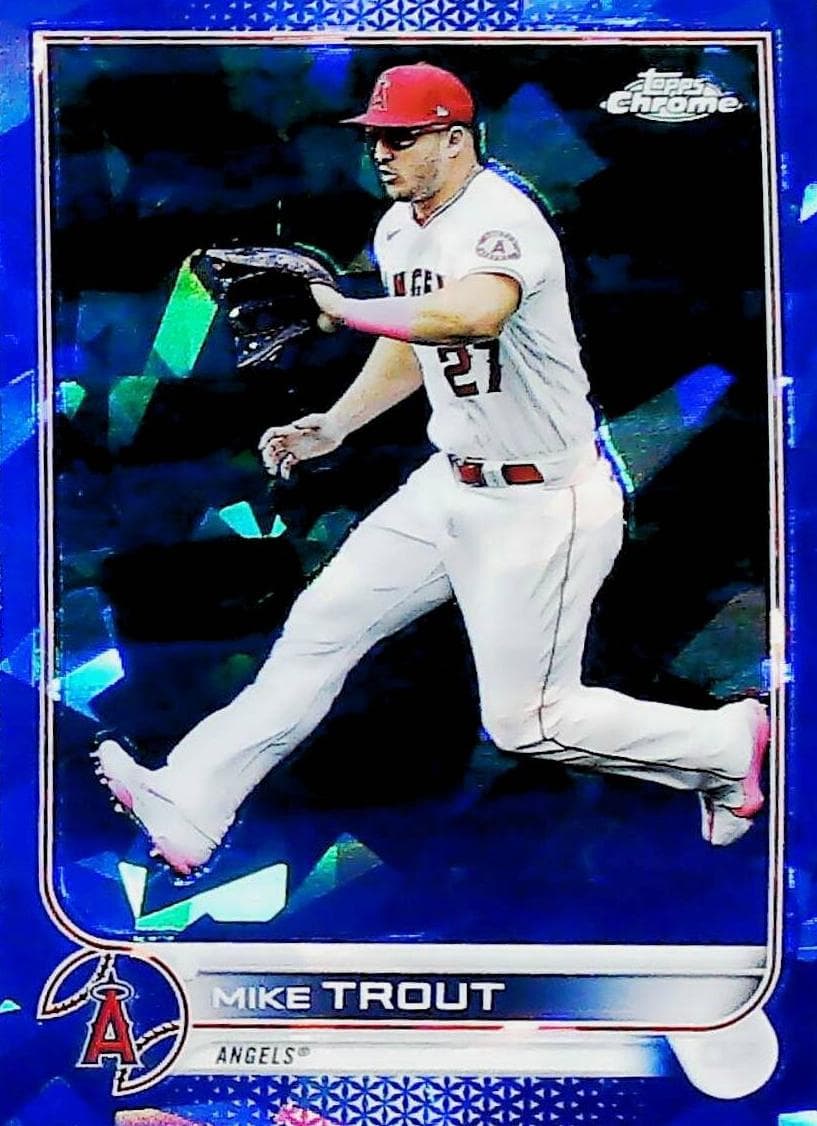 Mike Trout 2022 topps Topps Chrome Sapphire Edition