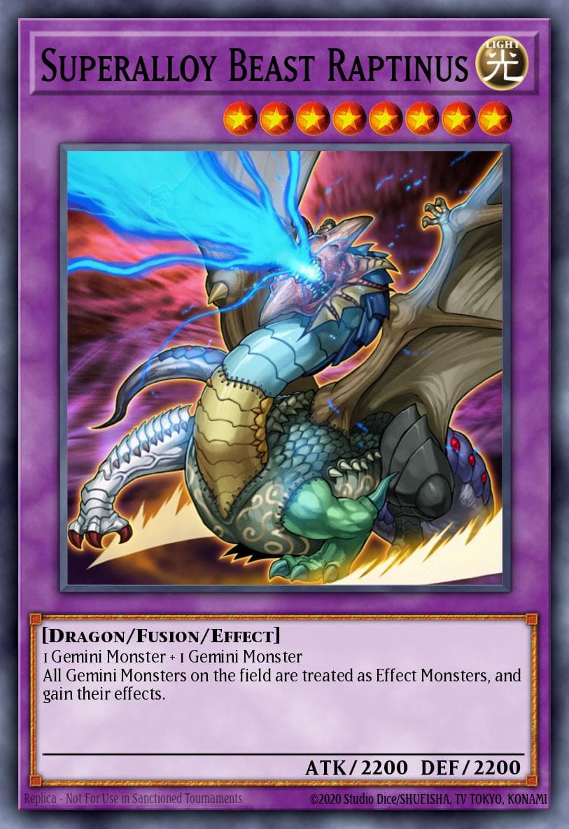 Superalloy Beast Raptinus 2007 Yu-Gi-Oh! Gladiator's Assault