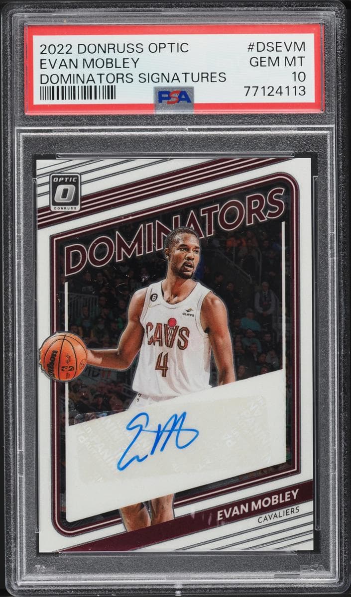 Evan Mobley 2022 panini Donruss Optic