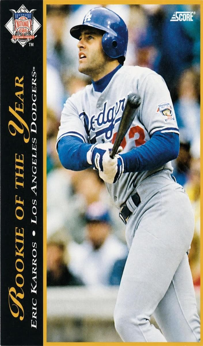 Eric Karros 1993 panini Score