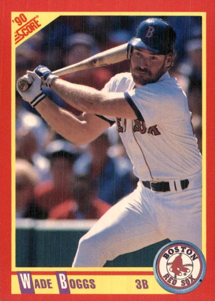 Wade Boggs 1990 panini Score