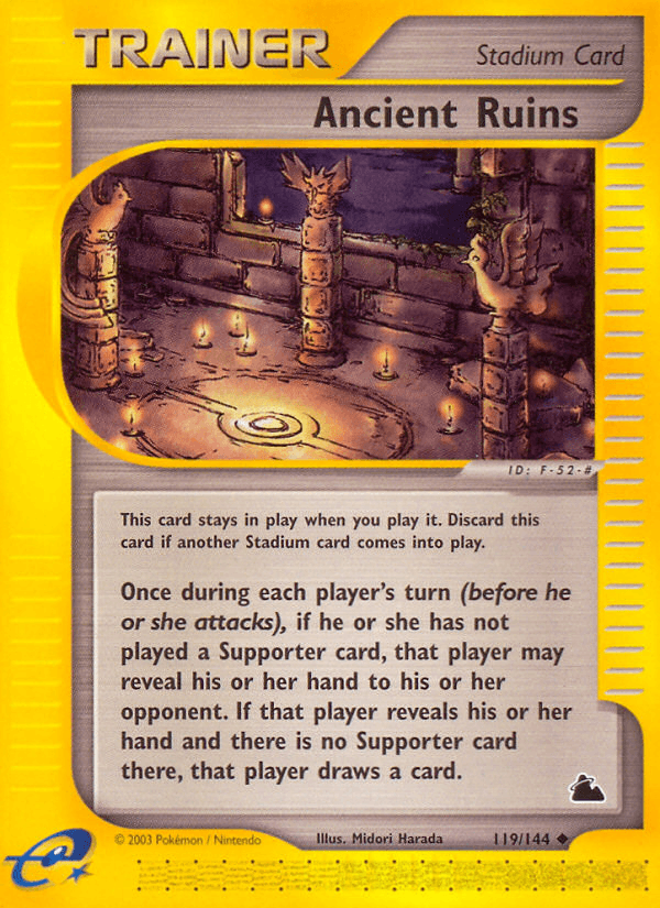 Ancient Ruins 2002 Pokemon Japanese Mysterious Mountains