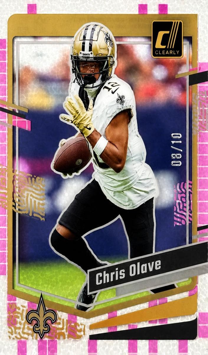Chris Olave 2023 panini Clearly Donruss