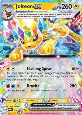 Jolteon EX trading card